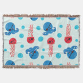 Pirate Octopus, Pirate Jellyfish, Zee Animals Deken (Voorkant)