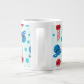 Pirate Octopus, Pirate Jellyfish, Zee Animals Grote Koffiekop (Achterkant)