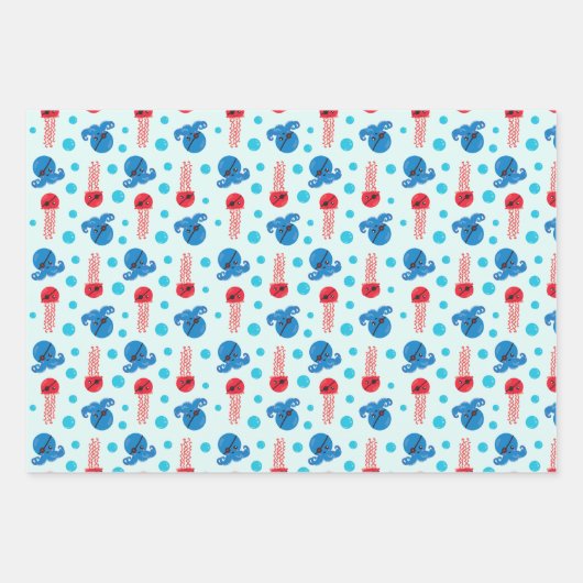 Pirate Octopus, Pirate Jellyfish, Zee Animals Inpakpapier Vel (Voorkant 2)