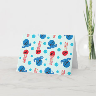 Pirate Octopus, Pirate Jellyfish, Zee Animals Kaart