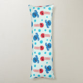 Pirate Octopus, Pirate Jellyfish, Zee Animals Lichaamskussen (Achterkant (Verticaal))