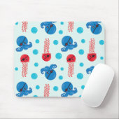 Pirate Octopus, Pirate Jellyfish, Zee Animals Muismat (Met muis)