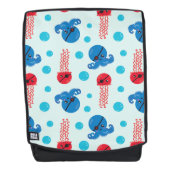 Pirate Octopus, Pirate Jellyfish, Zee Animals Rugtassen (Voorkant)