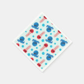 Pirate Octopus, Pirate Jellyfish, Zee Animals Servet (Hoek)