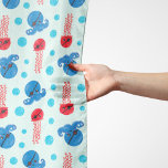 Pirate Octopus, Pirate Jellyfish, Zee Animals Sjaal<br><div class="desc">Cute,  leuke en schattige patronen met piratenoctopussen en kwallen. Moderne en trendy gave,  perfect voor de piratenliefhebber in je leven.</div>