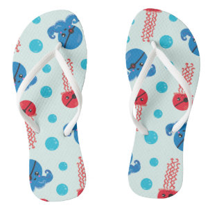Pirate Octopus, Pirate Jellyfish, Zee Animals Teenslippers