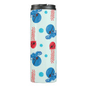 Pirate Octopus, Pirate Jellyfish, Zee Animals Thermosbeker (Achterkant)