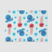 Pirate Octopus, Pirate Jellyfish, Zee Animals Tissuepapier (Voorkant)