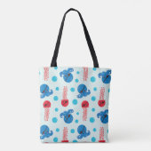 Pirate Octopus, Pirate Jellyfish, Zee Animals Tote Bag (Achterkant)
