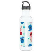 Pirate Octopus, Pirate Jellyfish, Zee Animals Waterfles (Achterkant)