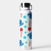 Pirate Octopus, Pirate Jellyfish, Zee Animals Waterfles (Achterkant)