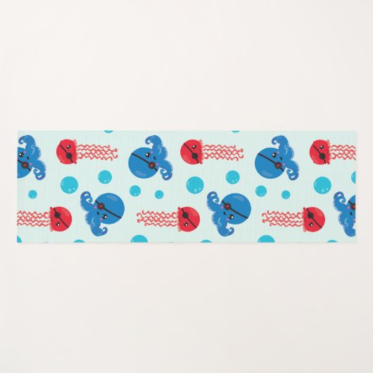 Pirate Octopus, Pirate Jellyfish, Zee Animals Yogamat (Voorkant (horizontaal))