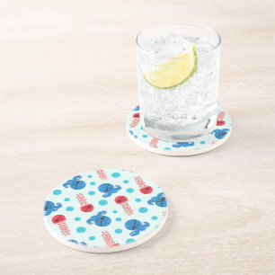 Pirate Octopus, Pirate Jellyfish, Zee Animals Zandsteen Onderzetter