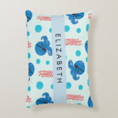 Pirate Octopus, Pirate Jellyfish, Zee, Jouw naam Accent Kussen (Voorkant(Verticaal))