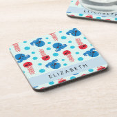 Pirate Octopus, Pirate Jellyfish, Zee, Jouw naam Bier Onderzetter (Linkerzijde)