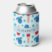 Pirate Octopus, Pirate Jellyfish, Zee, Jouw naam Blikjeskoeler (Blikje Achterkant)