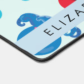 Pirate Octopus, Pirate Jellyfish, Zee, Jouw naam Bureaumat (Hoek)