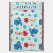 Pirate Octopus, Pirate Jellyfish, Zee, Jouw naam Deken (Voorkant Verticaal)