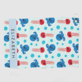 Pirate Octopus, Pirate Jellyfish, Zee, Jouw naam Golfhanddoek (Horizontaal)