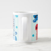 Pirate Octopus, Pirate Jellyfish, Zee, Jouw naam Grote Koffiekop (Achterkant)