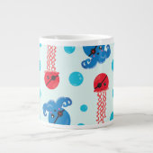 Pirate Octopus, Pirate Jellyfish, Zee, Jouw naam Grote Koffiekop (Voorkant)