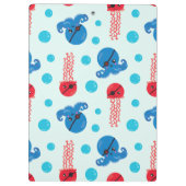 Pirate Octopus, Pirate Jellyfish, Zee, Jouw naam Klembord (Achterkant)