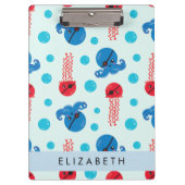 Pirate Octopus, Pirate Jellyfish, Zee, Jouw naam Klembord (Voorkant)