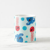 Pirate Octopus, Pirate Jellyfish, Zee, Jouw naam Koffiemok (Center)