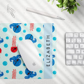 Pirate Octopus, Pirate Jellyfish, Zee, Jouw naam Muismat