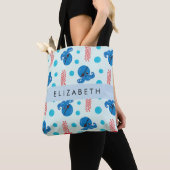 Pirate Octopus, Pirate Jellyfish, Zee, Jouw naam Tote Bag (Dichtbij)