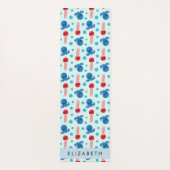 Pirate Octopus, Pirate Jellyfish, Zee, Jouw naam Yogamat (Achterkant)