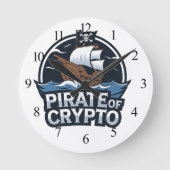 Pirate of Crypto Ronde Klok (Voorkant)