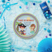 Pirate of Mermaid Papieren Bordje (Feest)