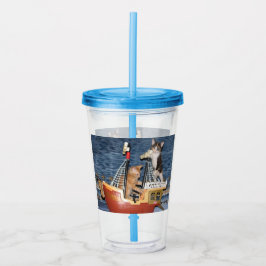 Pirate of the Cat-i-bian - Kat Acryl Tumbler Drinkbeker