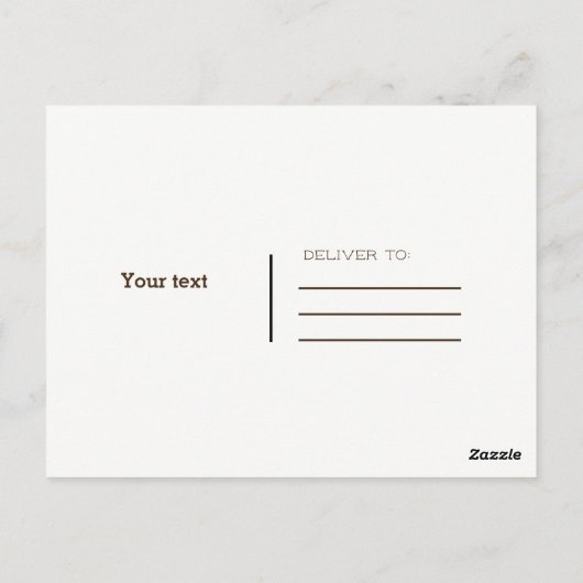 Pirate Old  schatkaart Briefkaart (Achterkant)