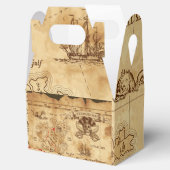 Pirate Old  Treasure Map Birthday Party Bedankdoosjes (Geopend)