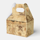 Pirate Old  Treasure Map Birthday Party Bedankdoosjes (Voorkant Zijde)