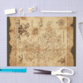 Pirate Old  Treasure Map Birthday Party Tissuepapier (Craft)