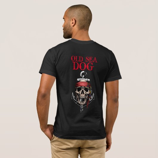 Pirate OLD ZEE DOG T-shirt (Achterkant volledig)