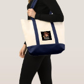 Pirate Oma Grappige Grootmoeder Halloween Kostuum Tote Bag (Voorkant (product))