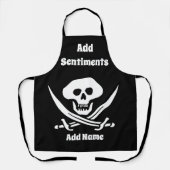 Pirate ontwerp bewerken & tekst toevoegen, Schort (Voorkant)
