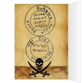 PIRATE OP HET DEK VAN HET SCHIP / PIRATENSCHATKAAR (Binnen (Links))