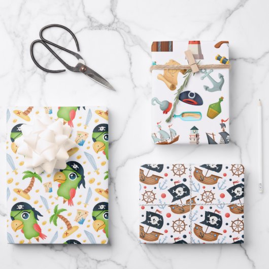 Pirate Pack papier voor verpakkingsdoeleinden Inpakpapier Vel (Voorkant)