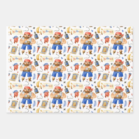Pirate Pack Three Wrapping Paper (Voorkant 3)
