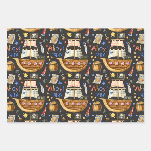 Pirate Pack Three Wrapping Paper (Voorkant 2)