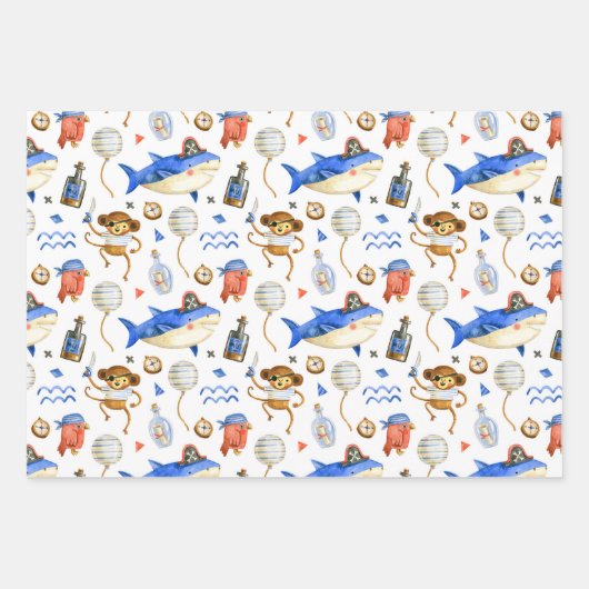 Pirate Pack Three Wrapping Paper (Voorkant)