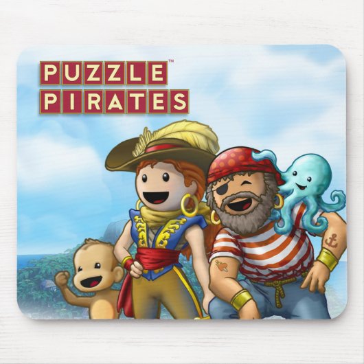 Pirate Pals Mousepad Muismat (Voorkant)