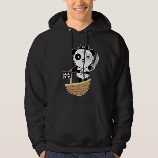 Pirate Panda Beer Jacket Hoodie (Voorkant)