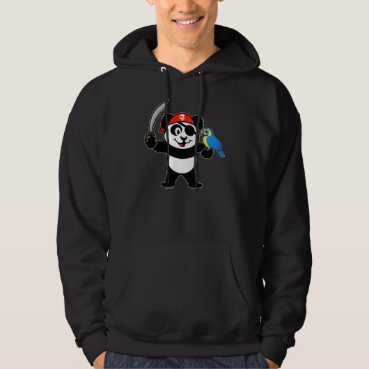 Pirate Panda Hoodie (Voorkant)