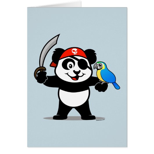 Pirate Panda Kaart (Voorkant)